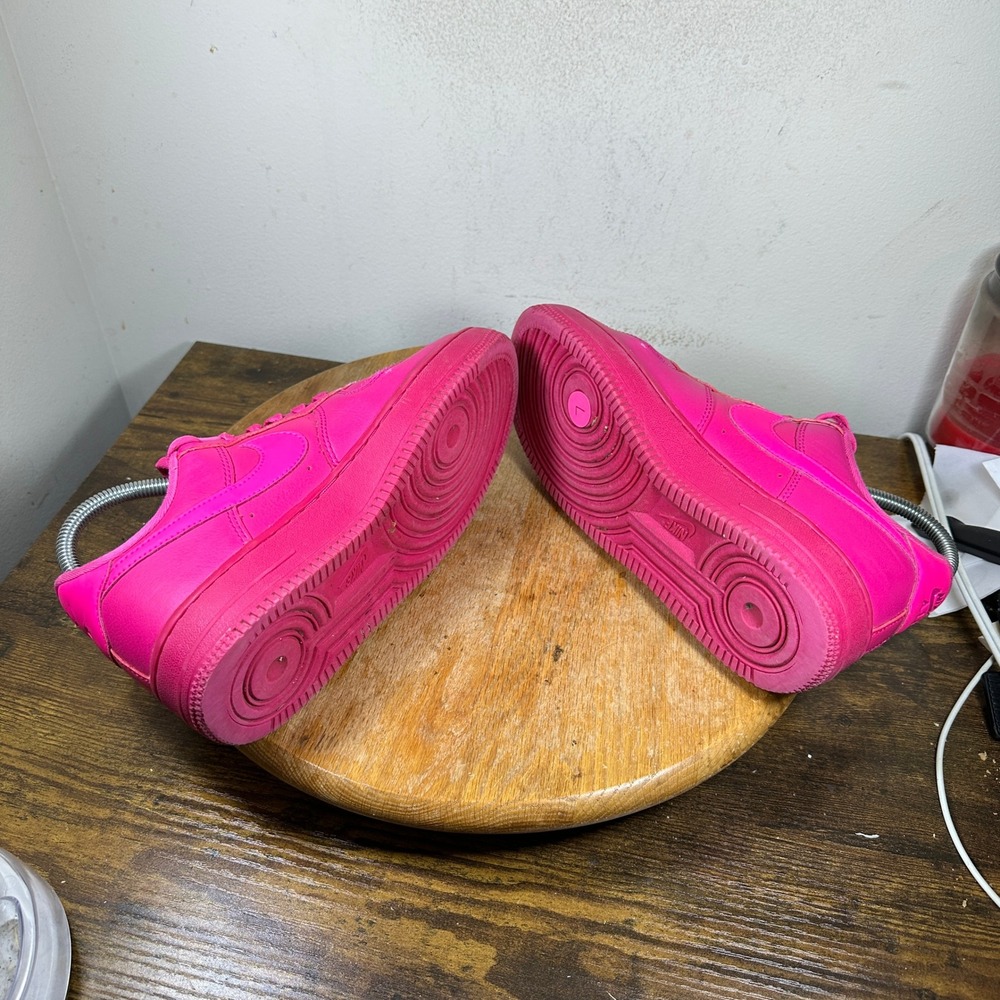 Nike Air Force 1 Low Fireberry Pink Leather Sneakers DD8959-600 Womens 7 - Picture 8 of 8